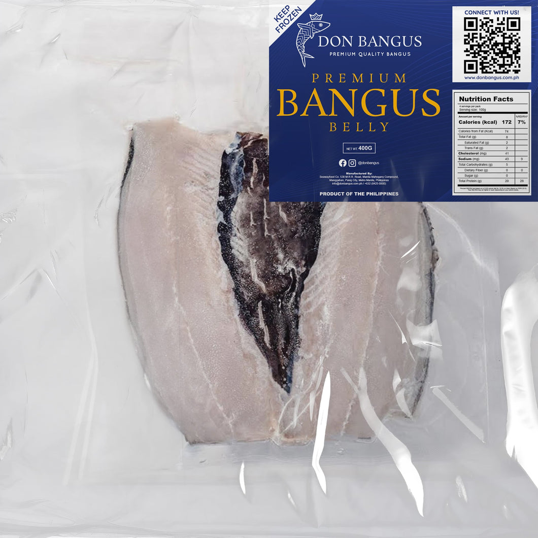 Premium Bangus Belly Without Kaliskis (Net Weight: 400grams)